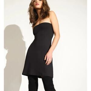 Susana Monaco Black Strapless Mini Dress Size XS